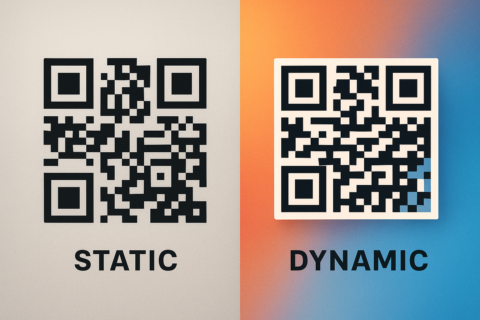 Static vs dynamic QR codes: choose the format that fits your campaign, budget, and tracking needs.