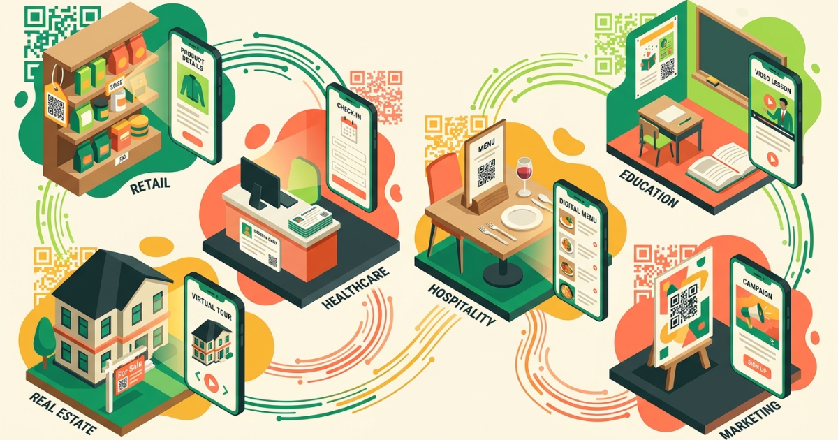 Top Industries Using QR Codes: QR code applications by industry That Work